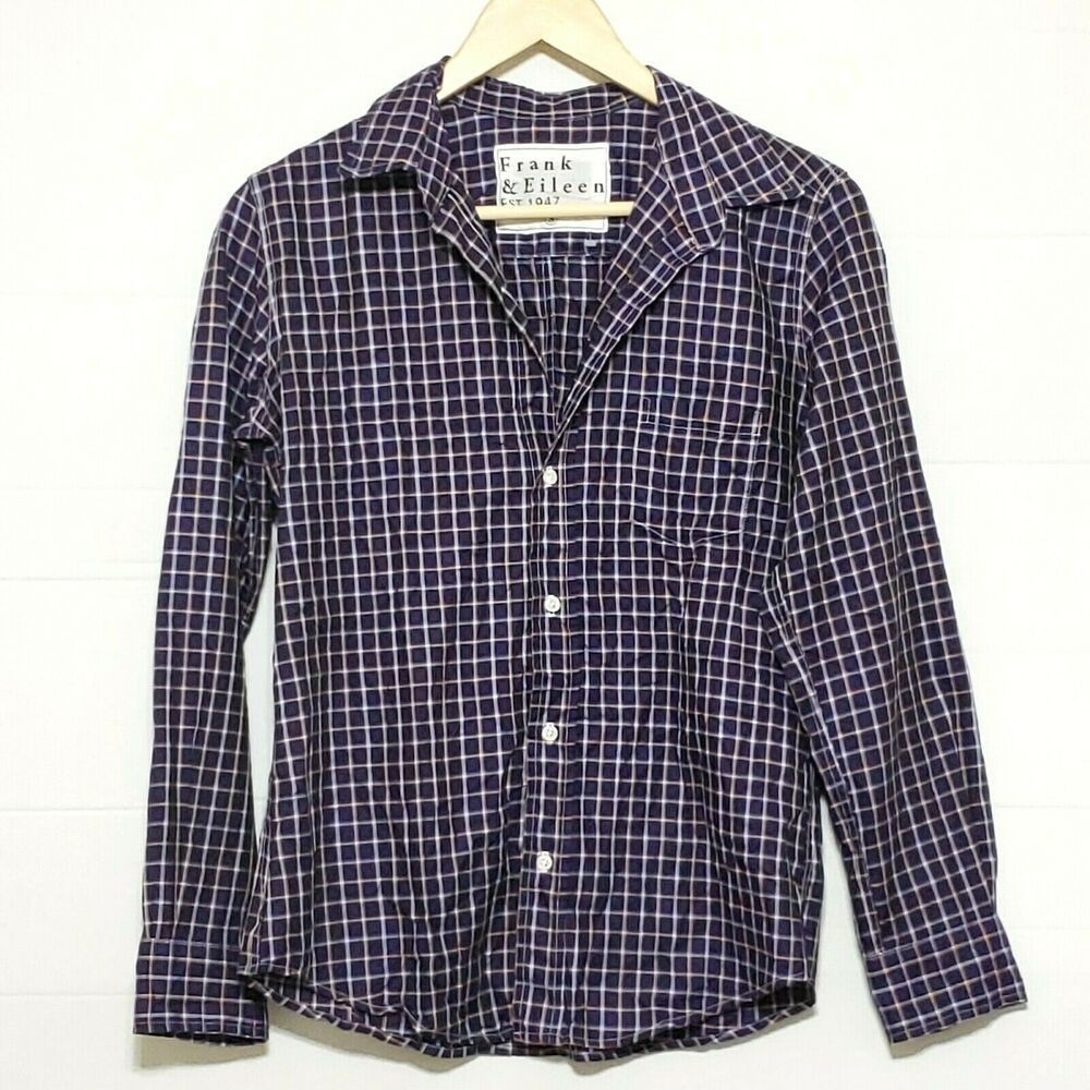 Frank & Eileen Barry Italian Poplin Purple Plaid